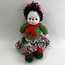 Amigurumi Crochet Doll Clown Handcrafted Unique