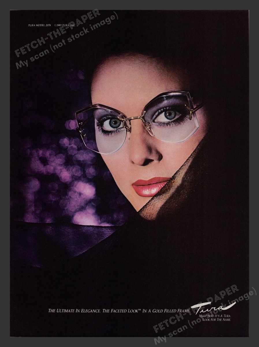Tura Eyeglasses Frame 1980s Print Advertisement 1983 | eBay display picture 1