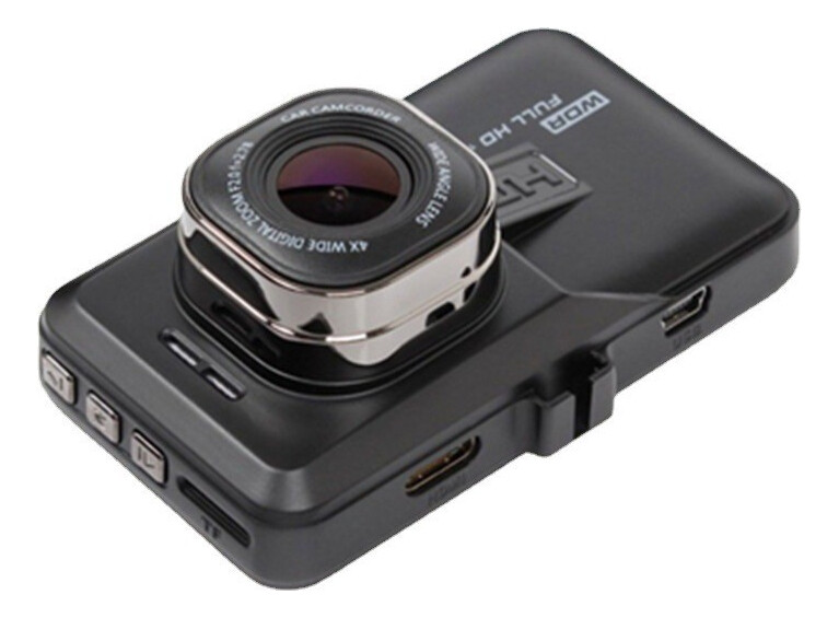 Camera 3-inch black diamond dual lens driving recorder Zinc