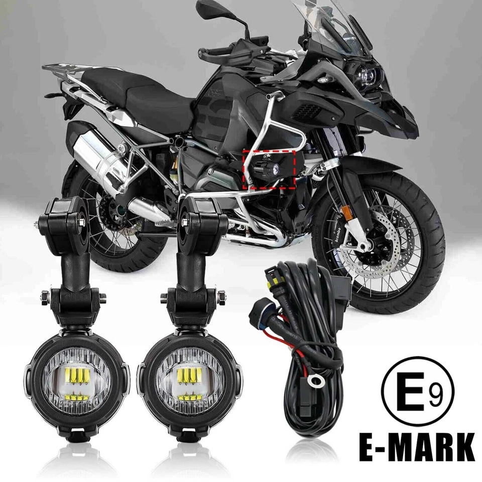 For BMW K1600 R1200GS R1100GS F700GS 2PCS LED Fog Lamp Auxiliary Driving Light - Image 2 of 4