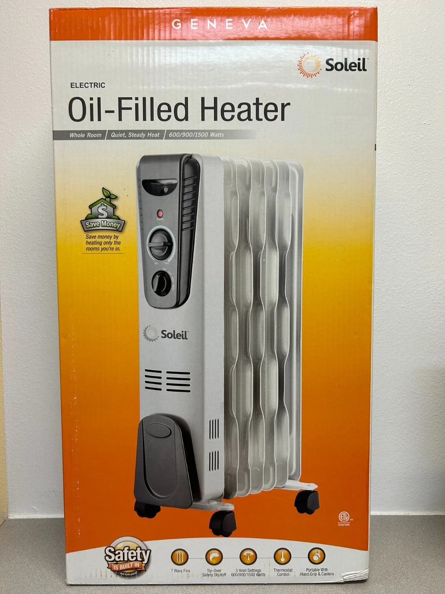 Soleil CYRA45-7 160 sq ft Oil Filled Electric Radiator Heater | eBay