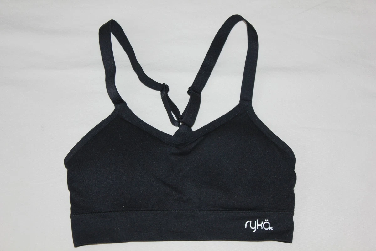 Ryka Sports Bra Size Small Black Wireless Pullover Racer Back