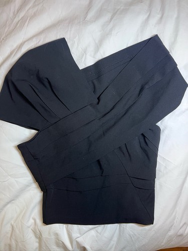 CO NWT Off Shoulder Black Blouse Size Medium Classic Elegant - Picture 6 of 13