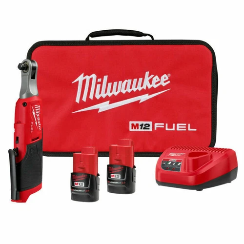 Milwaukee 2567-22 M12 3/8" High Speed Ratchet Kit - Red (2567-22) - Picture 1 of 1