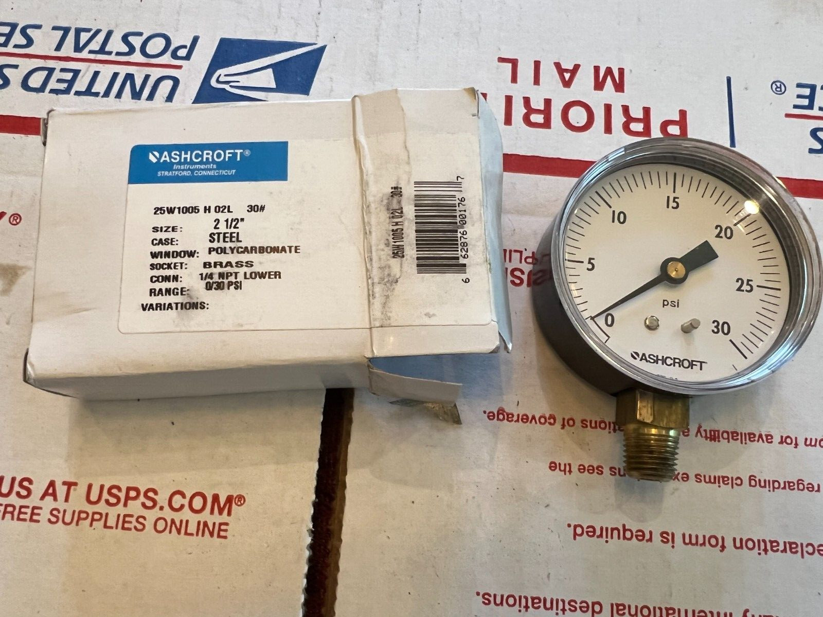 Ashcroft 25w1005 h02l 30# nos surplus