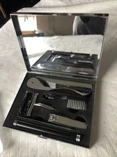 Men's Grooming Nail Shaving Toothbrush Kit in Orig. Box Metal