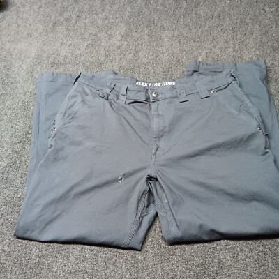 Duluth Trading Co Carpenter Pants Men 40x30 Steel Blue Flex Fire Hose Relaxed