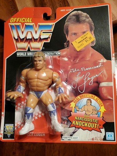 WWF Hasbro Lex Luger 1994 Series 8 Red Card WWE MO...