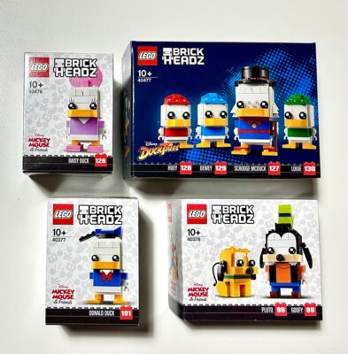 LEGO Brickheadz Disney 40377 40378 40476 40477   Donald Daisy Duck Goofy Pluto