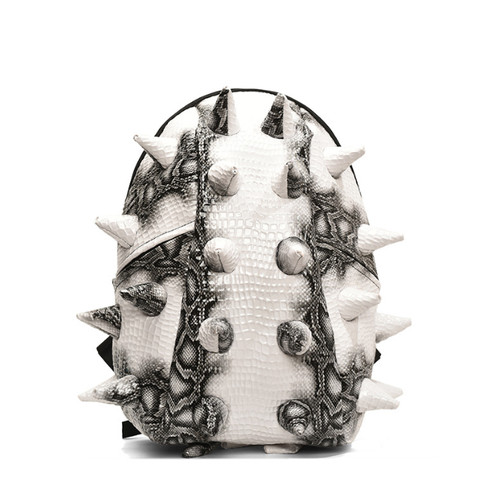 Hedgehog Spike Travel Backpacks Spiky Punk School Bookbags Shoulder Bags Unisex - Picture 11 of 12