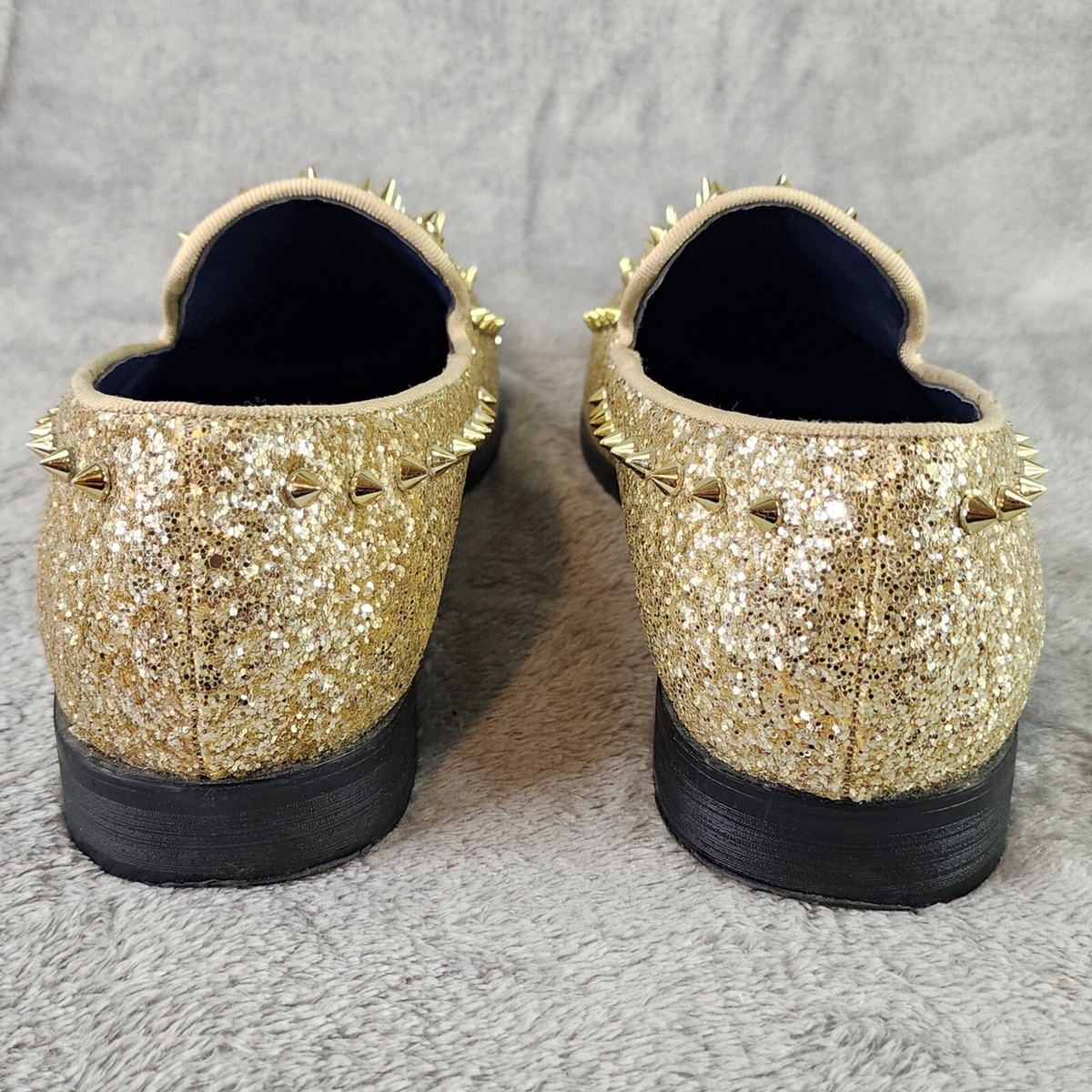 Alberto Fellini Shoes Mens Size 8.5 Gold Sparko Fashion  display picture 3