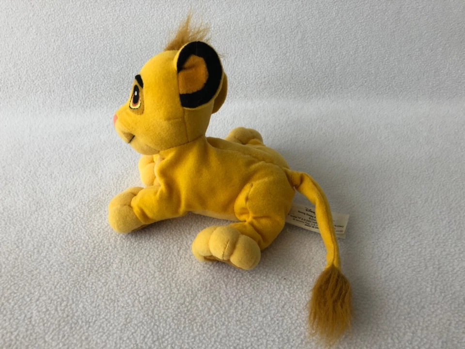 Disney Hasbro The Lion King Young Simba Cub and Simba with Mane Plush 2002 - Image 4 of 4