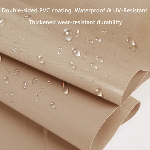 Outdoor Klar PVC Plane Vorhang Wasserdicht Schwerlast Terrasse Regenfest Vorhang USA - Bild 24 von 25