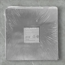 IKEA Glana Silver Metal Dual Single Picture Frame 5.25” For 1.5” Picture New