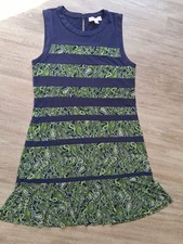 Michael Michael Kors Women’s Sleeveless Dress L Blue Green Paisley Print