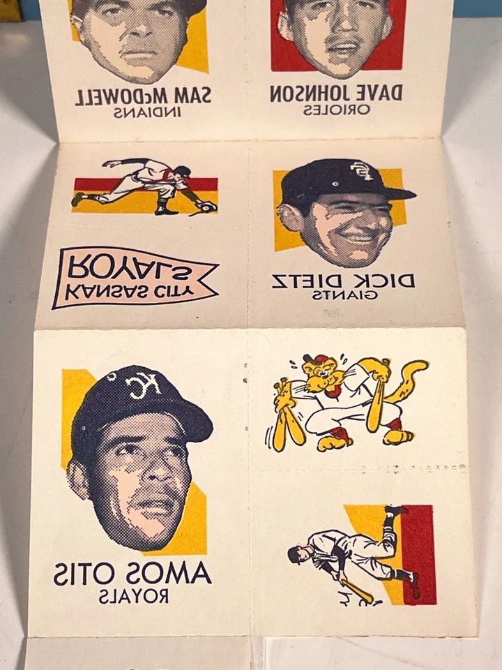 1971 Topps Tatuajes #4 McDowell, D. Johnson, Dietz, Otis, Nolan Falta 1 ¡RARO! Foto 4 de 4