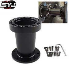 4 101mm Universal Aluminum Car Steering Wheel Hub Adapter Spacer Boss Kit Black 4 101mm Universal Aluminum Car Steering Wheel Hub Adapter Spacer Boss Kit Black