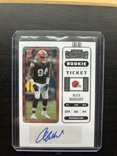 2022 Contenders Alex Weight Rookie Ticket Autograph Auto RC #184 Browns