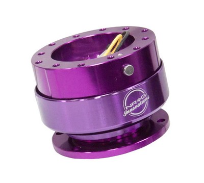NRG Gen 2.0 Steering Wheel Quick Release Purple w/Horn Wires SRK200R