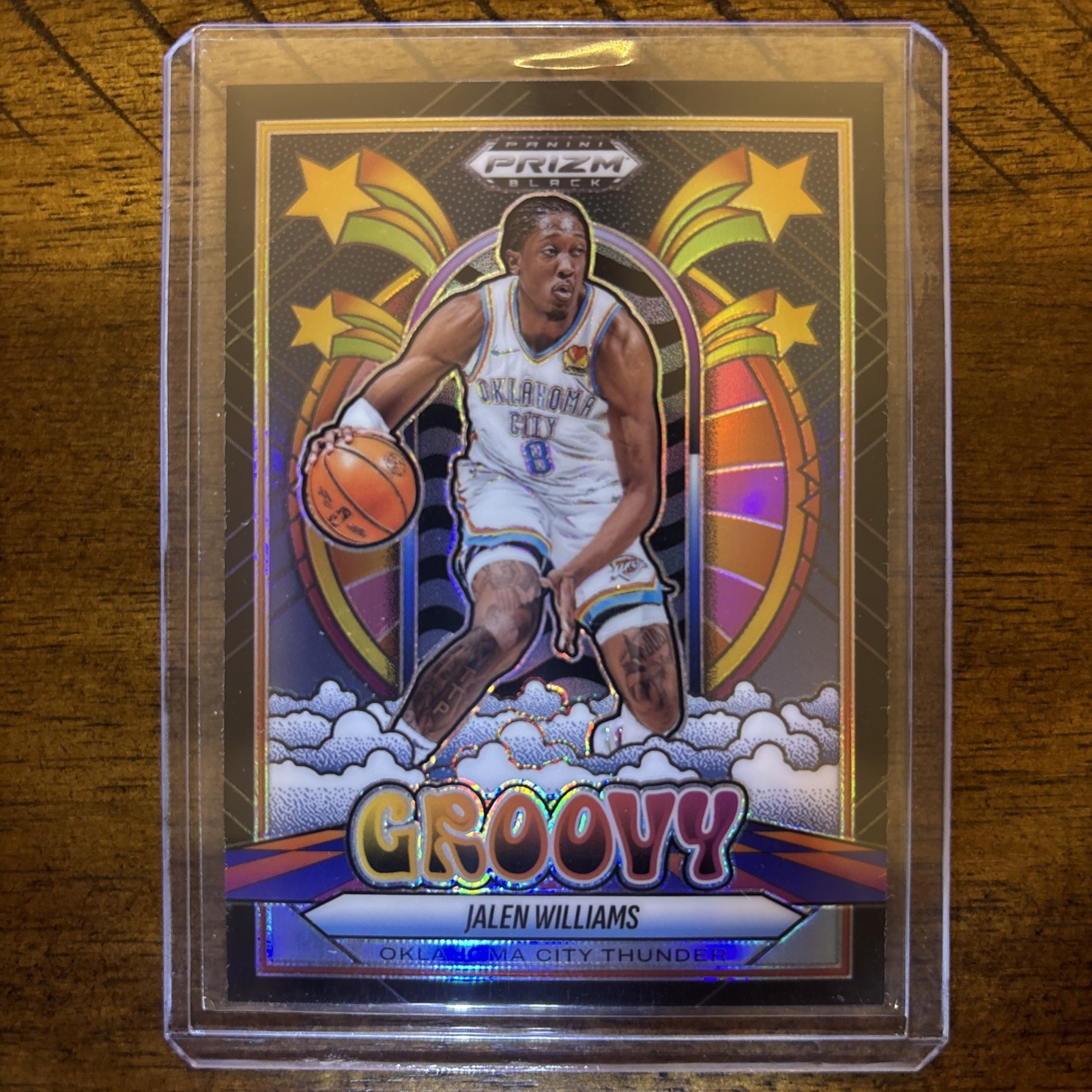 Jalen Williams 2024-25 Panini Prizm Black GROOVY CASE HIT SSP