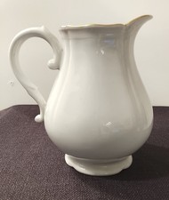 RICHARD GINORI, Lattiera forma Antica Doccia Bianca, bordo oro