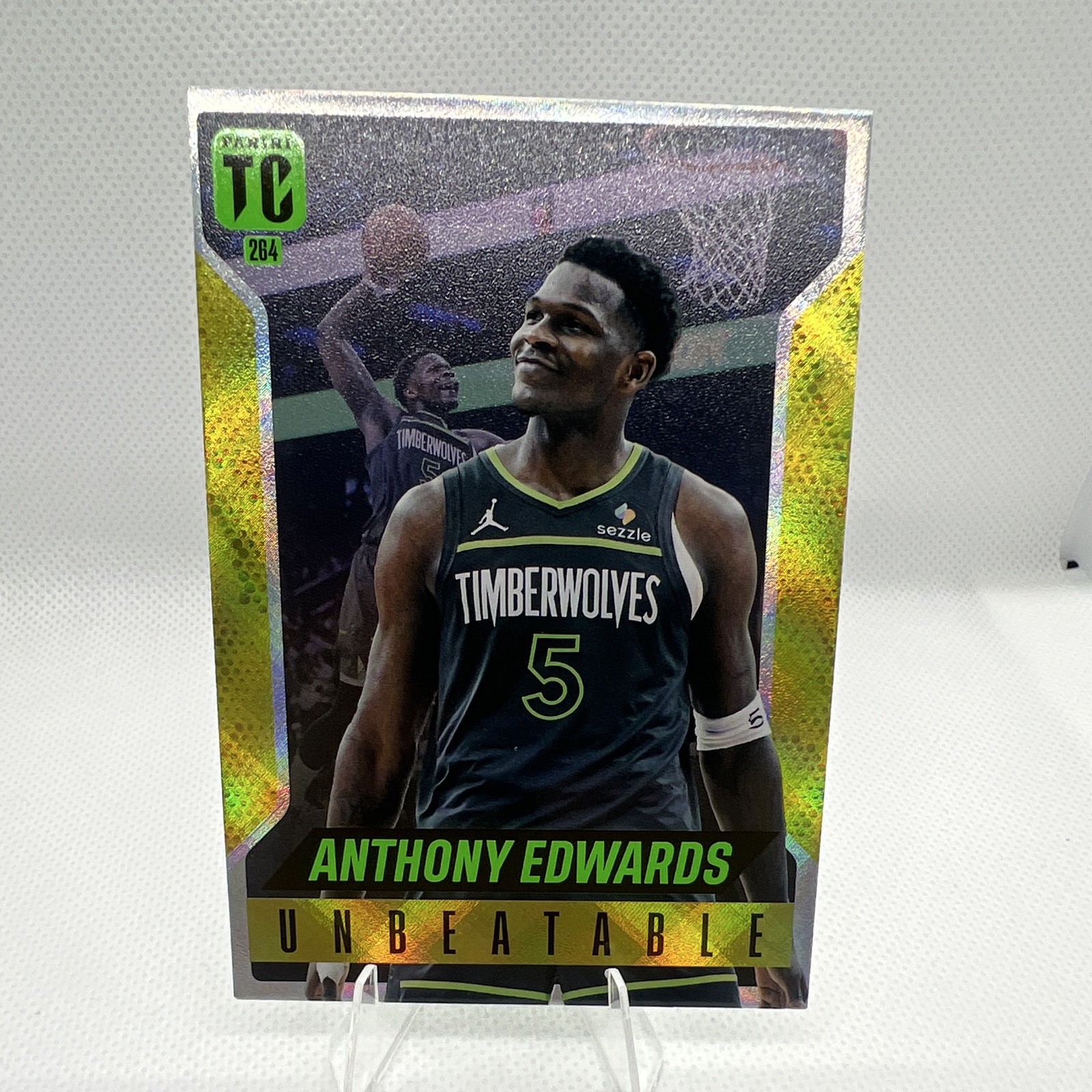 Panini 2025 Top Class Anthony Edwards Minnesota Timberwolves Gold Unbeatable
