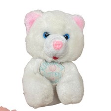 Kingdom kitten vintage cat plush toy white cross button nose Matthew 16:19