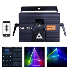 iOS Android App 5W RGB Animation DMX iLDA DJ Party Stage Projector Laser Lights