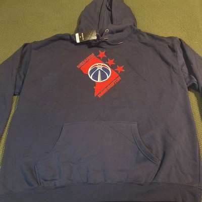 Men's Navy Washington Wizards Tip-Off Pullover Hoodie Fanatics size 2XL NWT