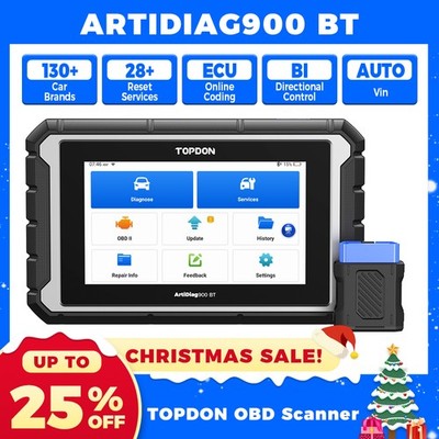 TOPDON AD900BT Bidirectional Scanner ECU Coding All System Diagnostic 3Ys Update