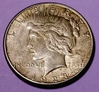 SILVER PRICE CRASHING . . 1923-S Peace Silver $1 .. BIN @ BELOW MELT*