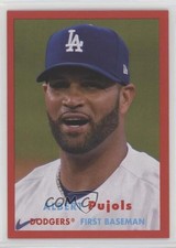 2021 Topps Archives 1957 Topps Red 18/75 Albert Pujols #42 k4s