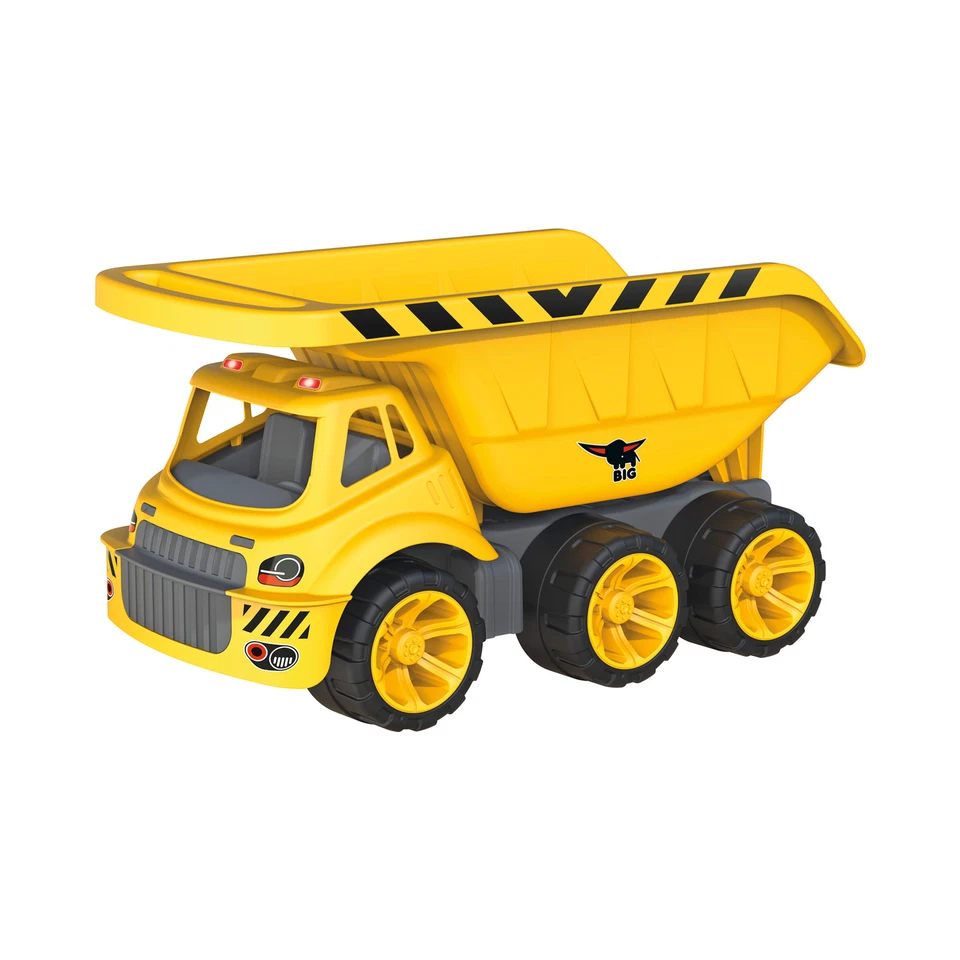 BIG Power Worker Mega Kipper Kipplaster Baustellenfahrzeug Schwarz Spielzeug - Bild 2 von 4