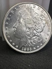 1885 P Morgan Silver Dollar $1 - Philadelphia Mint - Unc - 90% Silver