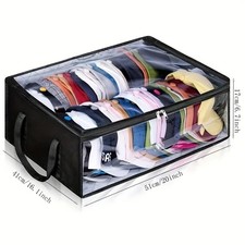 Hat Storage Dust Bag Baseball Hat Cap Organizer Clear Rack Zipper Cap Holder US 