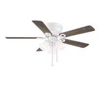 Hampton BayClarkston II 44 LED Indoor White Ceiling Fan/Light Kit, Free Ship