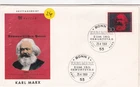 Germany 1968 Karl Marx FDC Bonn Special cancel unaddressed VGC