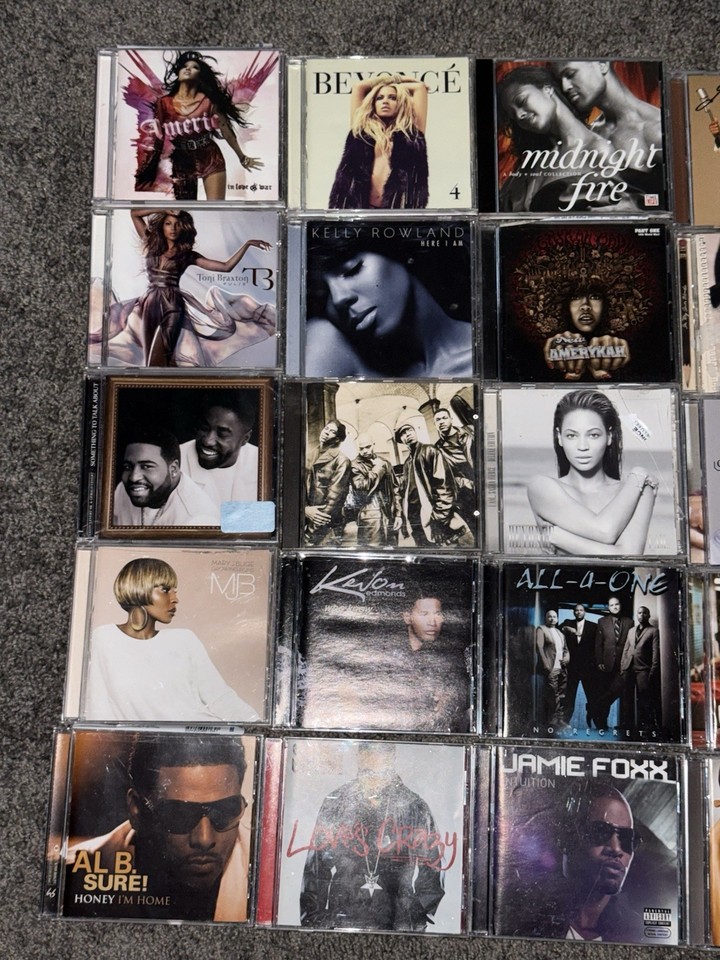 Huge Lot of 50+ CDs R&B Soul 2000s Beyoncé Mary J Blige Jamie Foxx ...