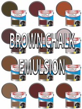 Chalk Emulsion Paint Brown Matt Finish Walls Ceilings Furniture Vinyl Home Tin