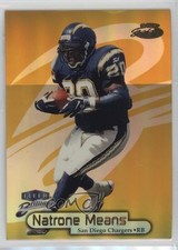 1998 Fleer Brilliants 24 Kt Gold Missing Serial Number Natrone Means #97TG 4hj