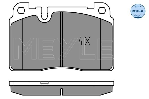 Kit plaquette de frein Meyle 025 256 4316 pour trajets en famille en toute sécurité
