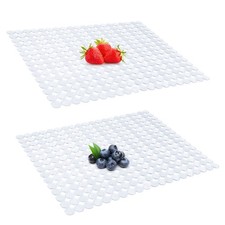 2 Pcs PVC Kitchen Sink Mats 15.7" x 11.8" XL Sink Protectors for Stainless St...