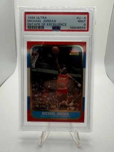 1996 Fleer Decade of Excellence Michael Jordan U-4 PSA 9
