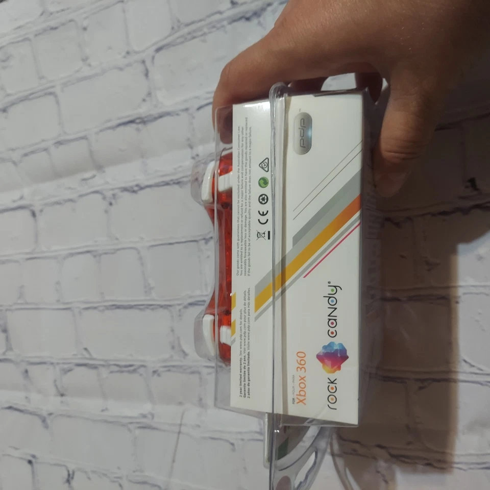 PDP Rock Candy Wired Controller for Microsoft Xbox 360 Stormin' Cherry Sealed - Image 4 of 4