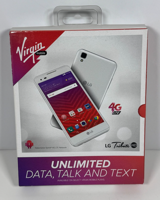 #ad #ad NEW LG Tribute HD 4G LTE 8GB White Android WiFi Smartphone Virgin Mobile SEALED $13.95