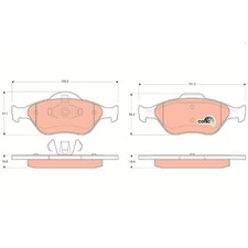 Satz Bremsbeläge Bremsklötze vorne für Ford Fusion JU KA RB Puma EC | 2448671