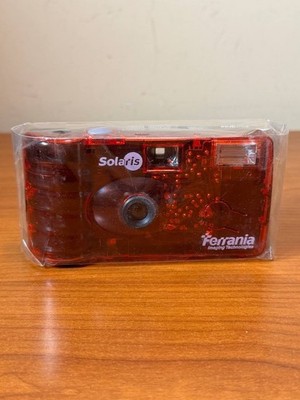 Ferrania Solaris Analoge Einwegkamera Farbe Rot - Neu Versiegelt