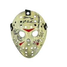Friday the 13th Part 3 Cast Signed Jason Voorhees Prop Replica Mask Autographed