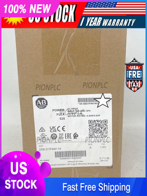 NEW Sealed Allen-Bradley 25B-D1P4N114 /A Power Flex 525 AC Drive, 0.4kW, 0.5HP
