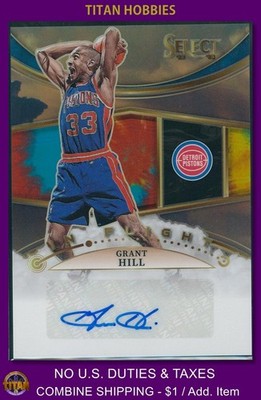 2022-23 Panini Select In Flight Autograph Tie-Dye Prizm #GRH Grant Hill AUTO /25